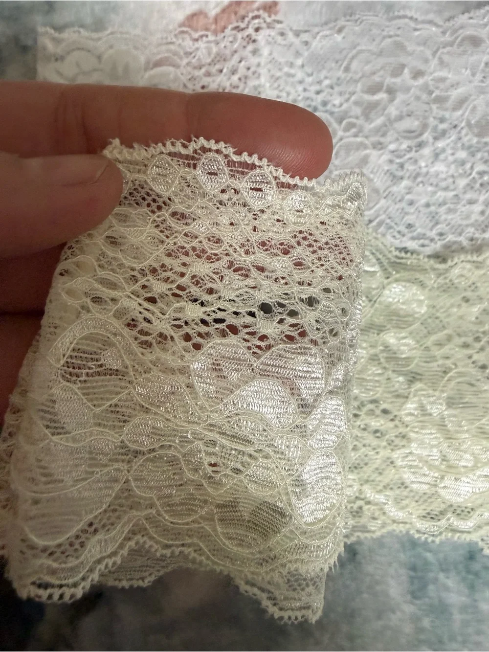 Lace Bandeau Set - Ivory, Burgundy, White, Black